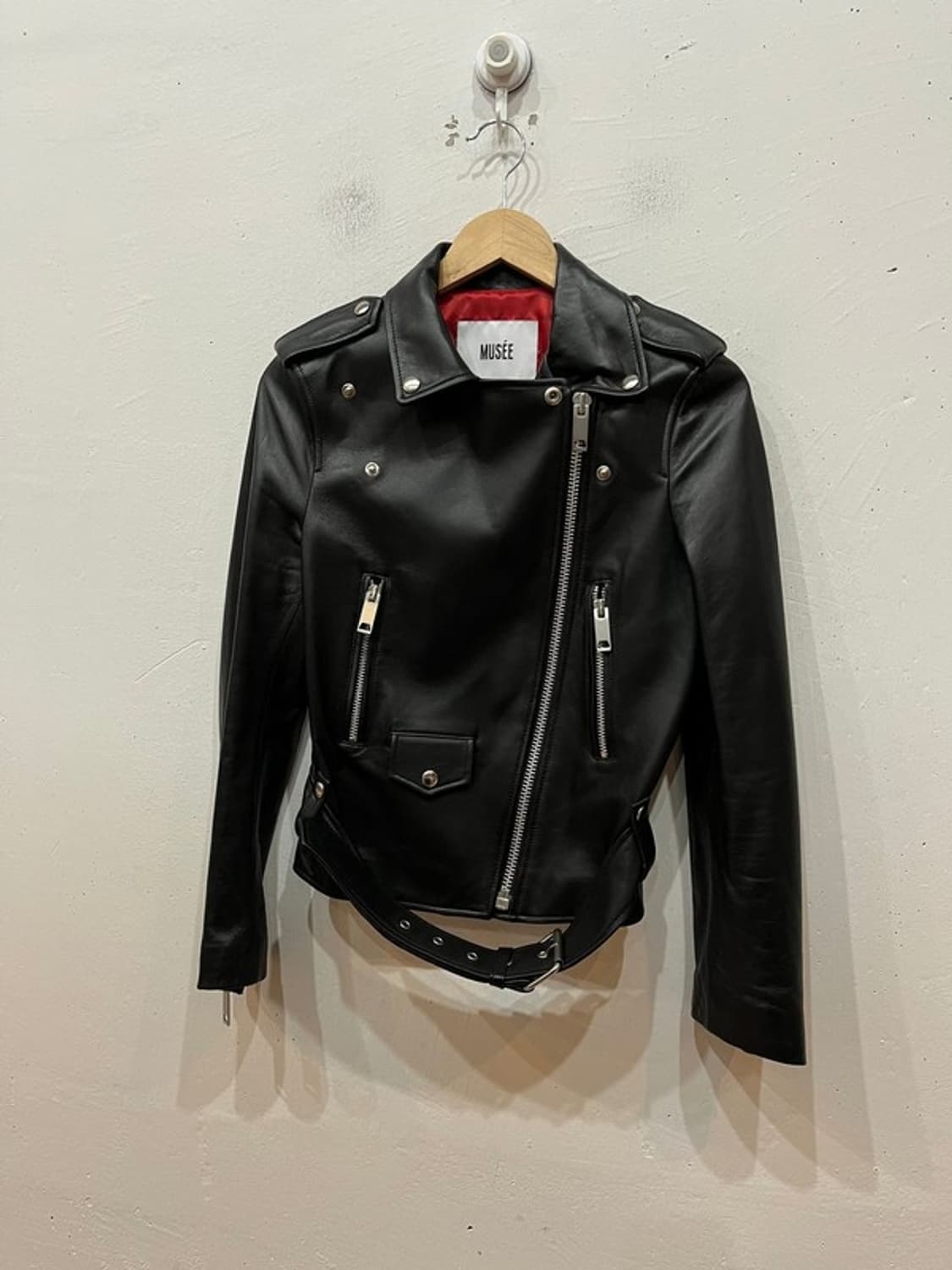 MUSEE 뮤제 양가죽 바이커 자켓 라이더 자켓 우먼즈 상품이미지2