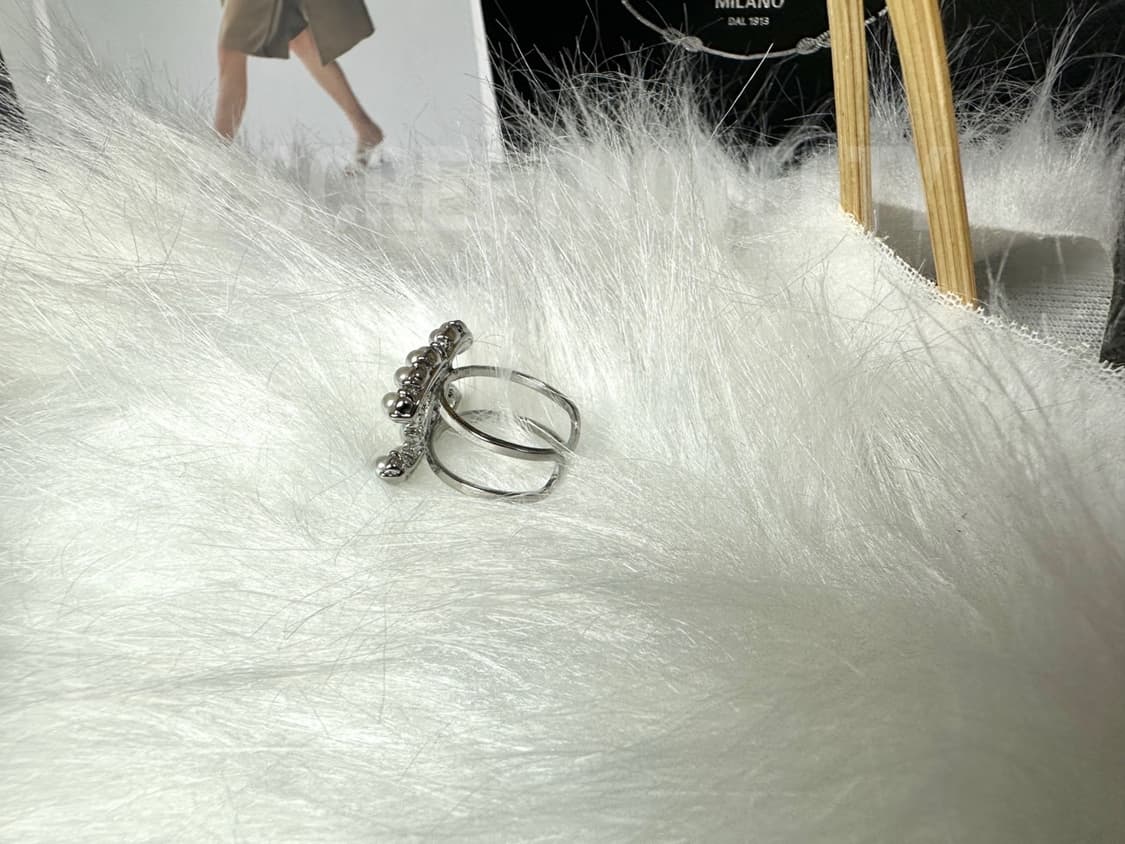 샤넬 진주 반지 실버 상품이미지4