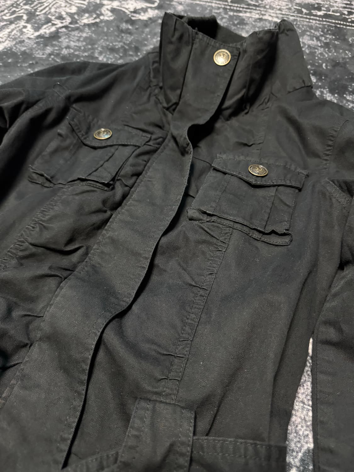 00s Style Black Long Jacket 상품이미지2