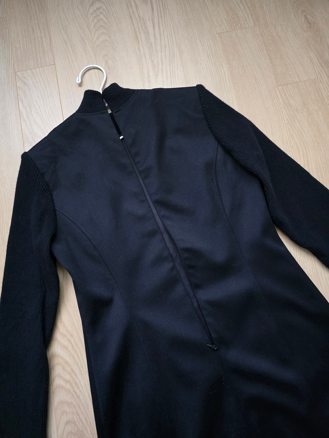 Courreges 꾸레쥬 니트혼방 로고 블랙 원피스 11AR 상품이미지5