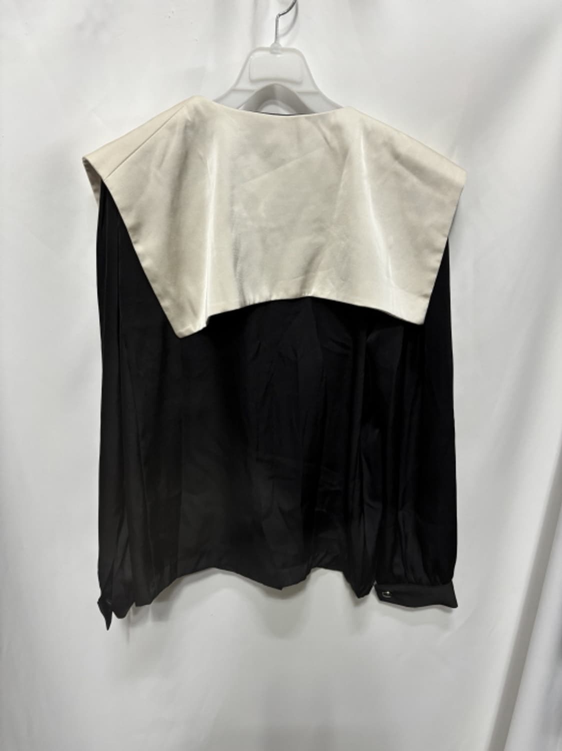 프릴 카라 블랙 블라우스 자켓 상품이미지4