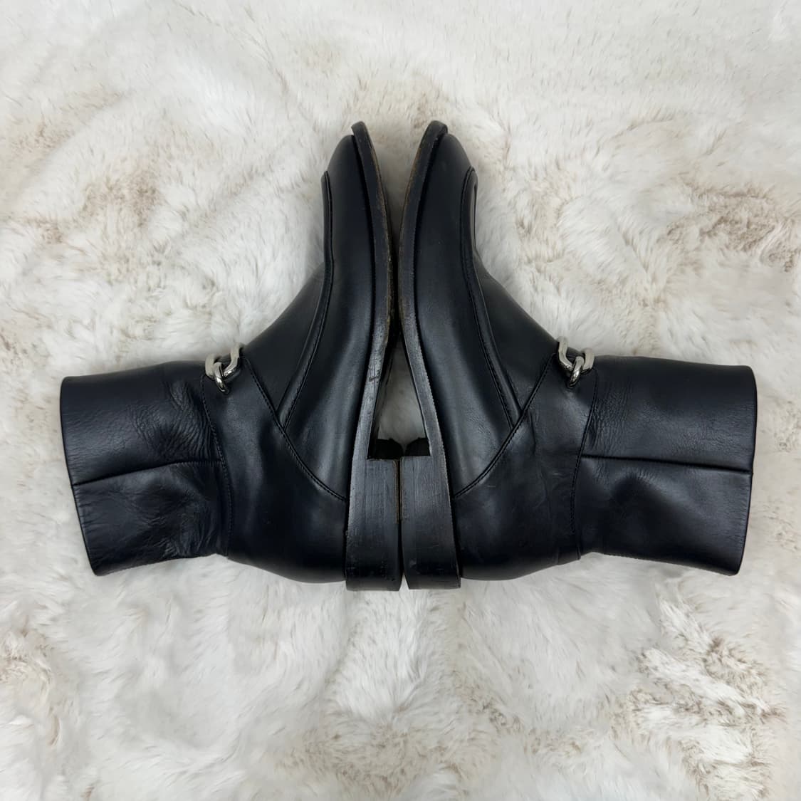 (38.5) 발렌시아가 우먼스 바이커 하이컷 부츠 블랙 상품이미지4
