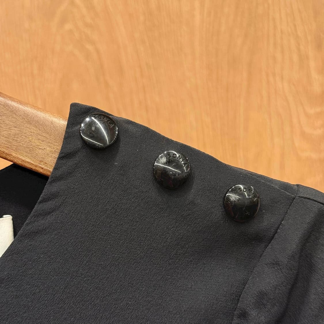 소니아 리키엘 스트라이프 배색 블라우스 숄더 버튼 디테일 멀티 컬러 상품이미지6