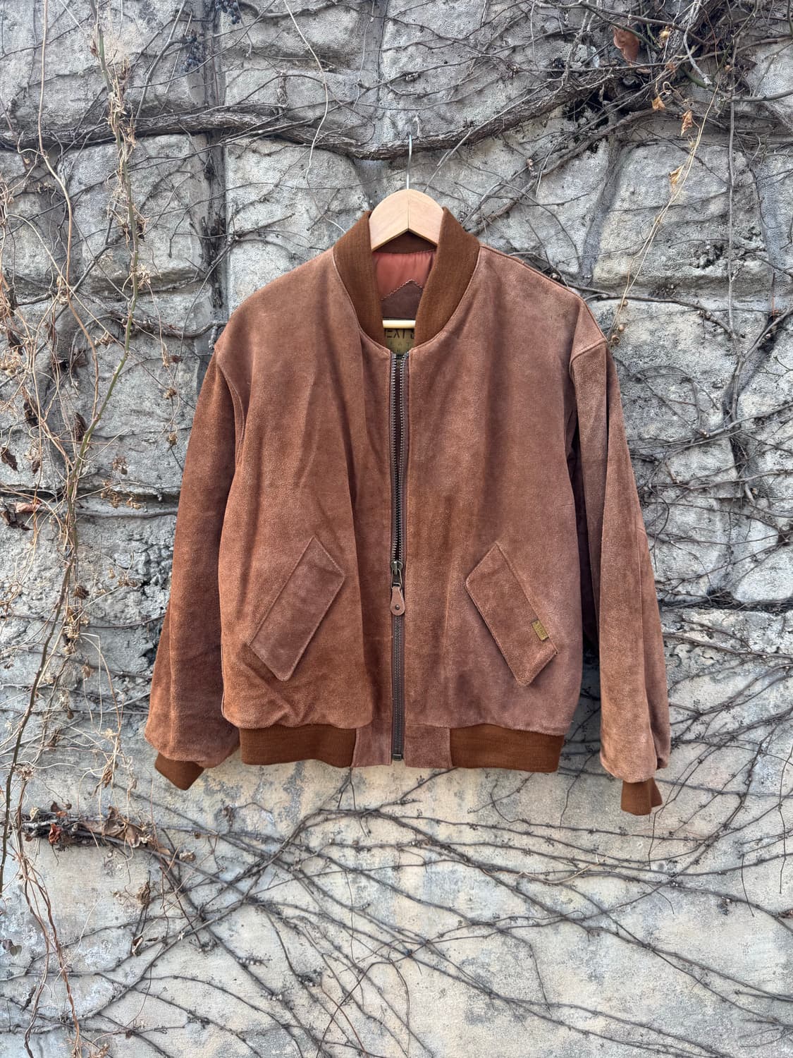 90s 일본 빈티지 국내생산 소가죽 스웨이드 레더 가죽 자켓 상품이미지1