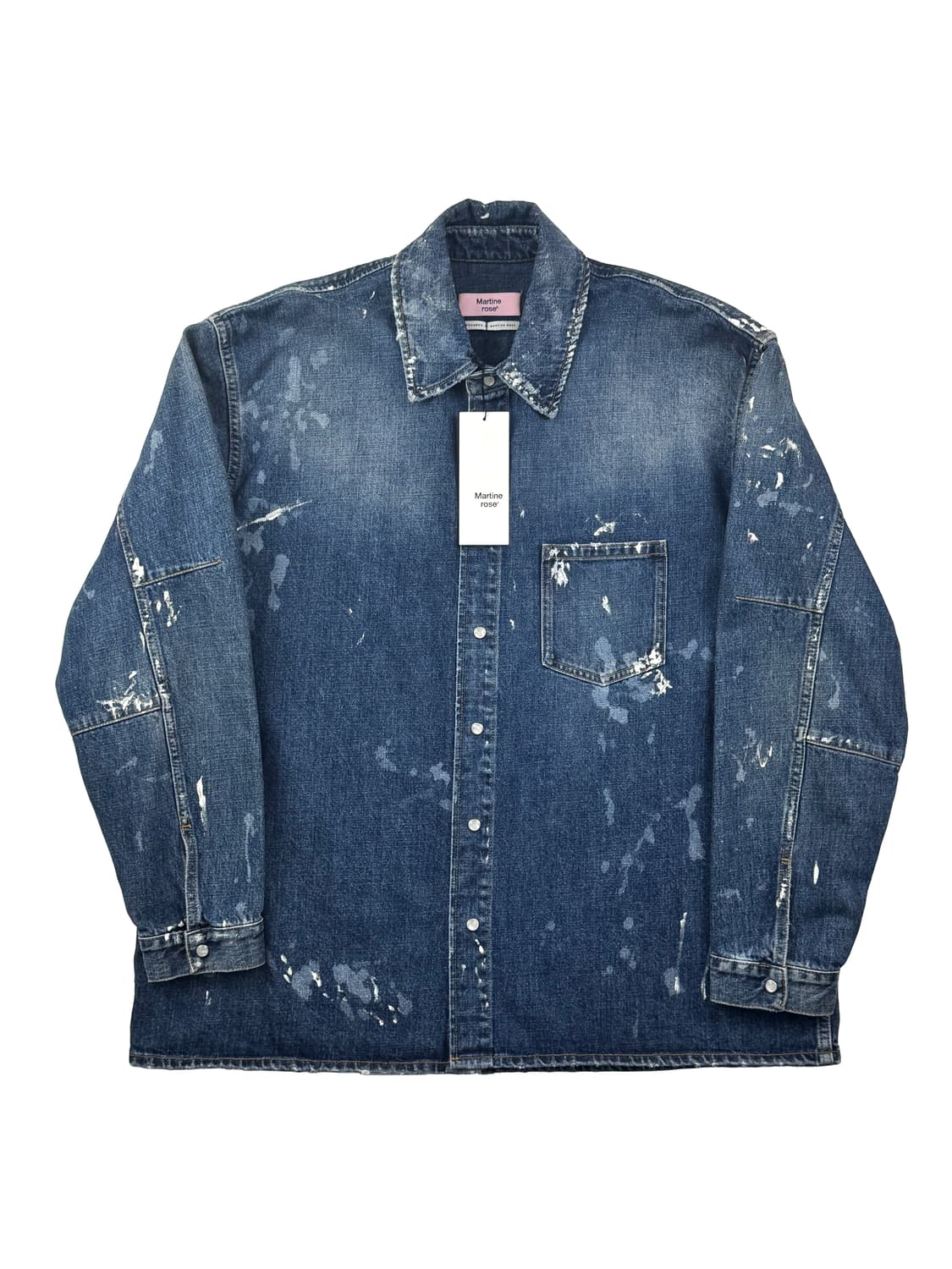 마틴로즈 페인트 이펙트 오버 셔츠 자켓 상품이미지1