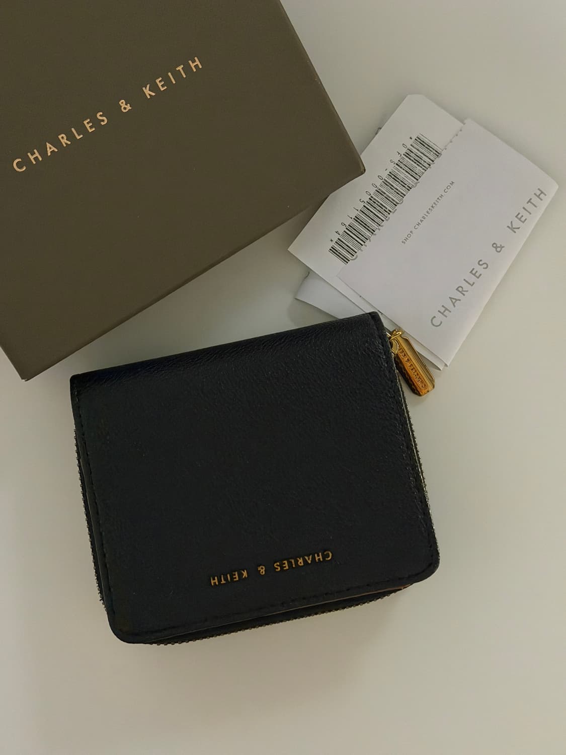 찰스앤키스 블랙 XXS 사이즈 지갑 블랙 버건디 상품이미지1