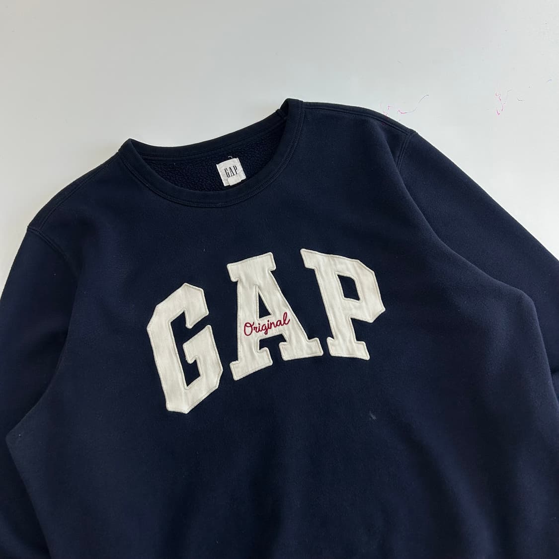 GAP 갭 화이트로고 네이비 맨투맨 상품이미지4