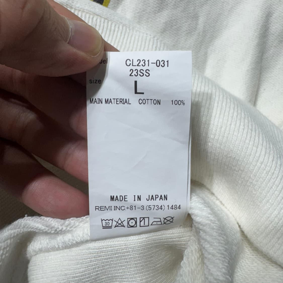 CAL O LINE 스웻 화이트 ( L/OLD-8068 ) 상품이미지6