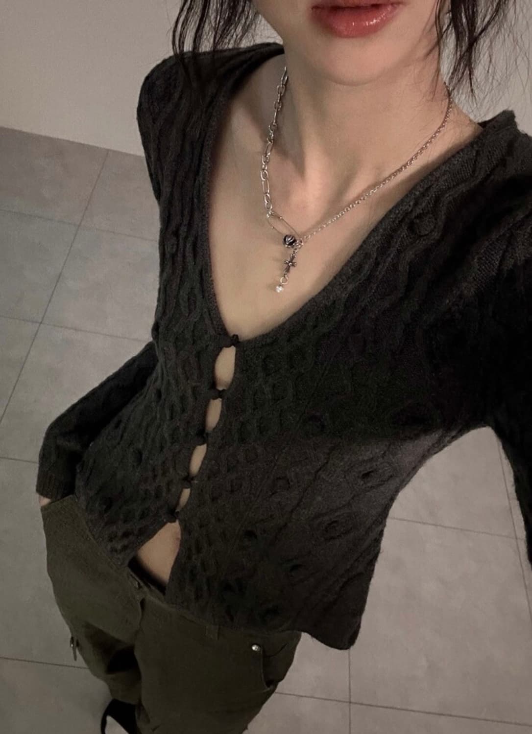 Ofuse 오퓨즈 pear drop 목걸이 상품이미지5