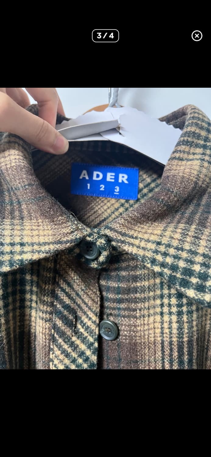 아더에러 오버사이즈 루즈핏 체크 셔츠 울 ADERERROR 상품이미지5