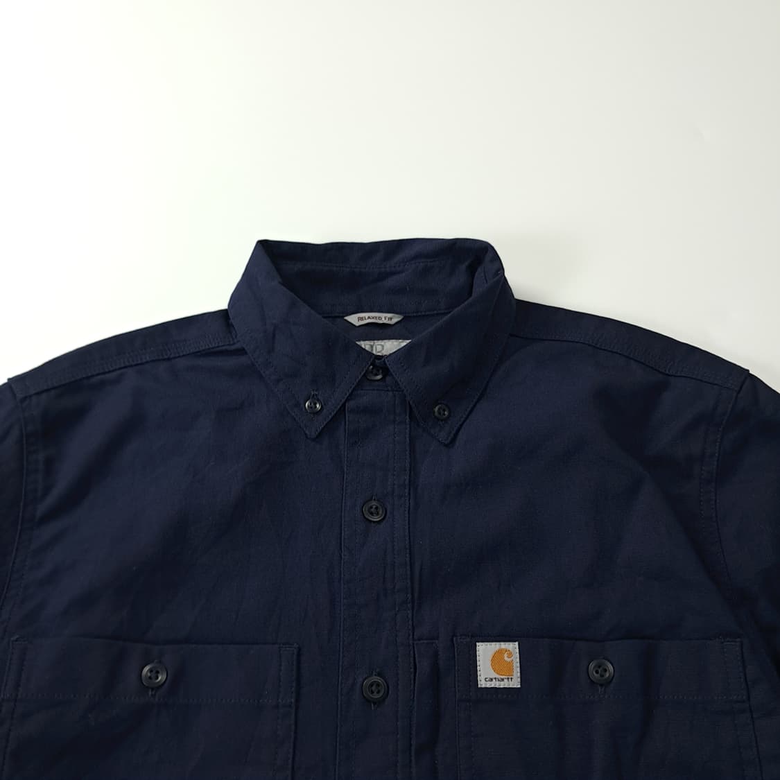 CK437 S 칼하트 엘라스틴 로얄다크네이비 반팔 셔츠 남방 상품이미지2