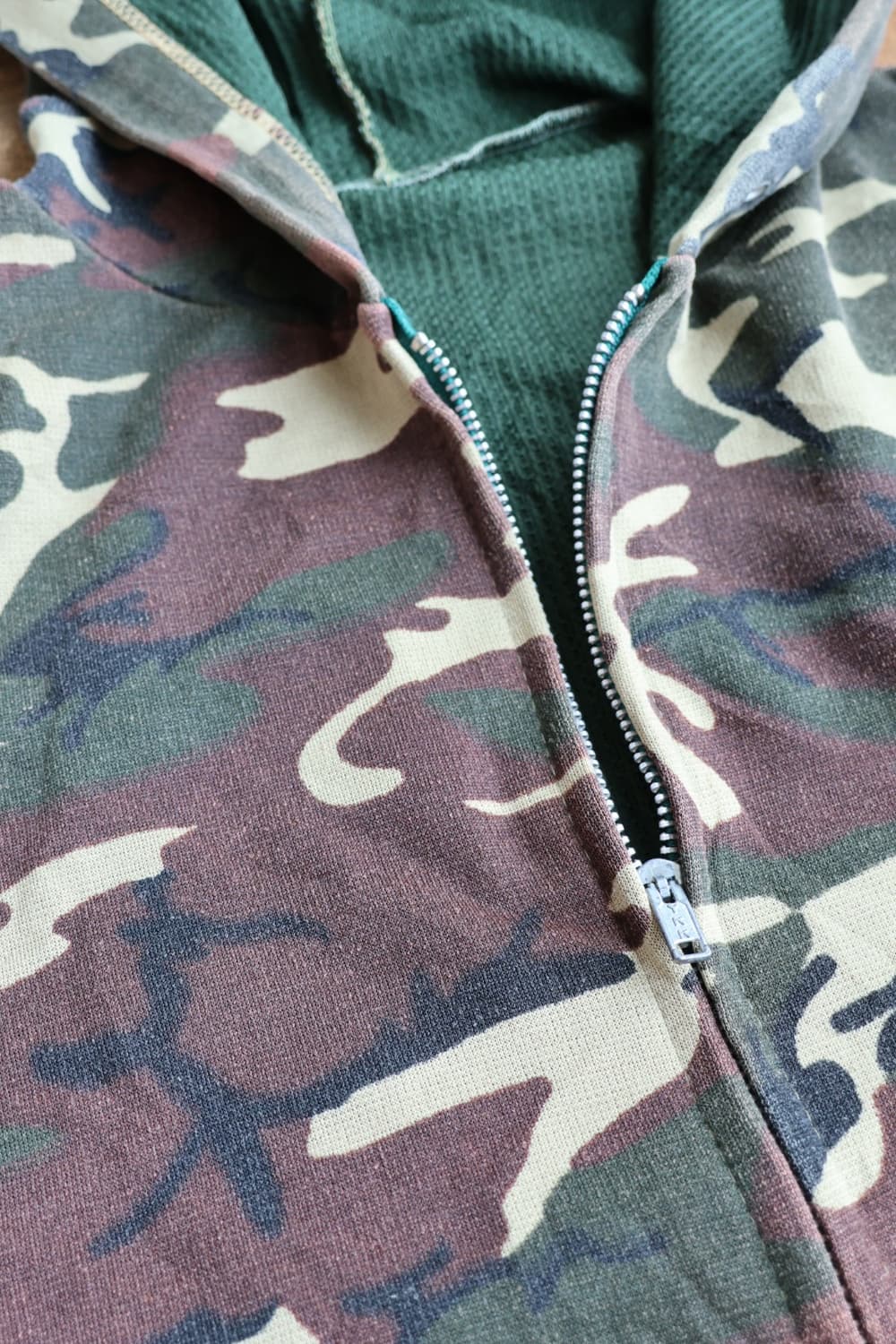 80s 우드랜드 써멀 카모 후드집업 상품이미지2