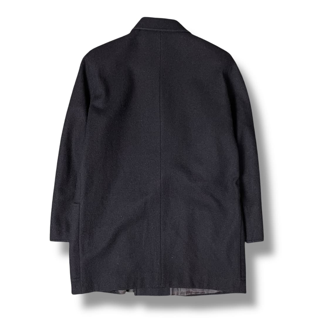 막스마라 네이비 더블 버튼 하프 숏 코트 상품이미지2