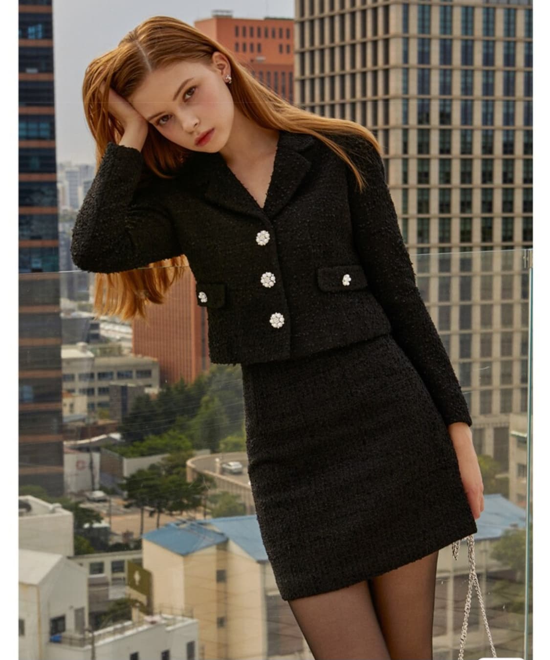 (소개팅 백전백승) 이바나헬싱키 트위드 셋업:: Valoisa tweed 상품이미지2