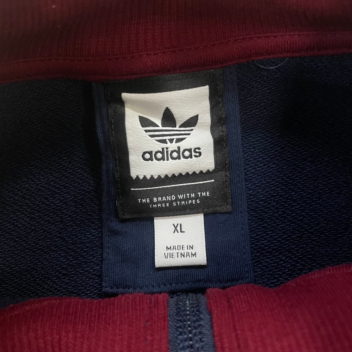 아디다스 스케이트보딩 스웻 트랙탑 져지 버건디 네이비 상품이미지3