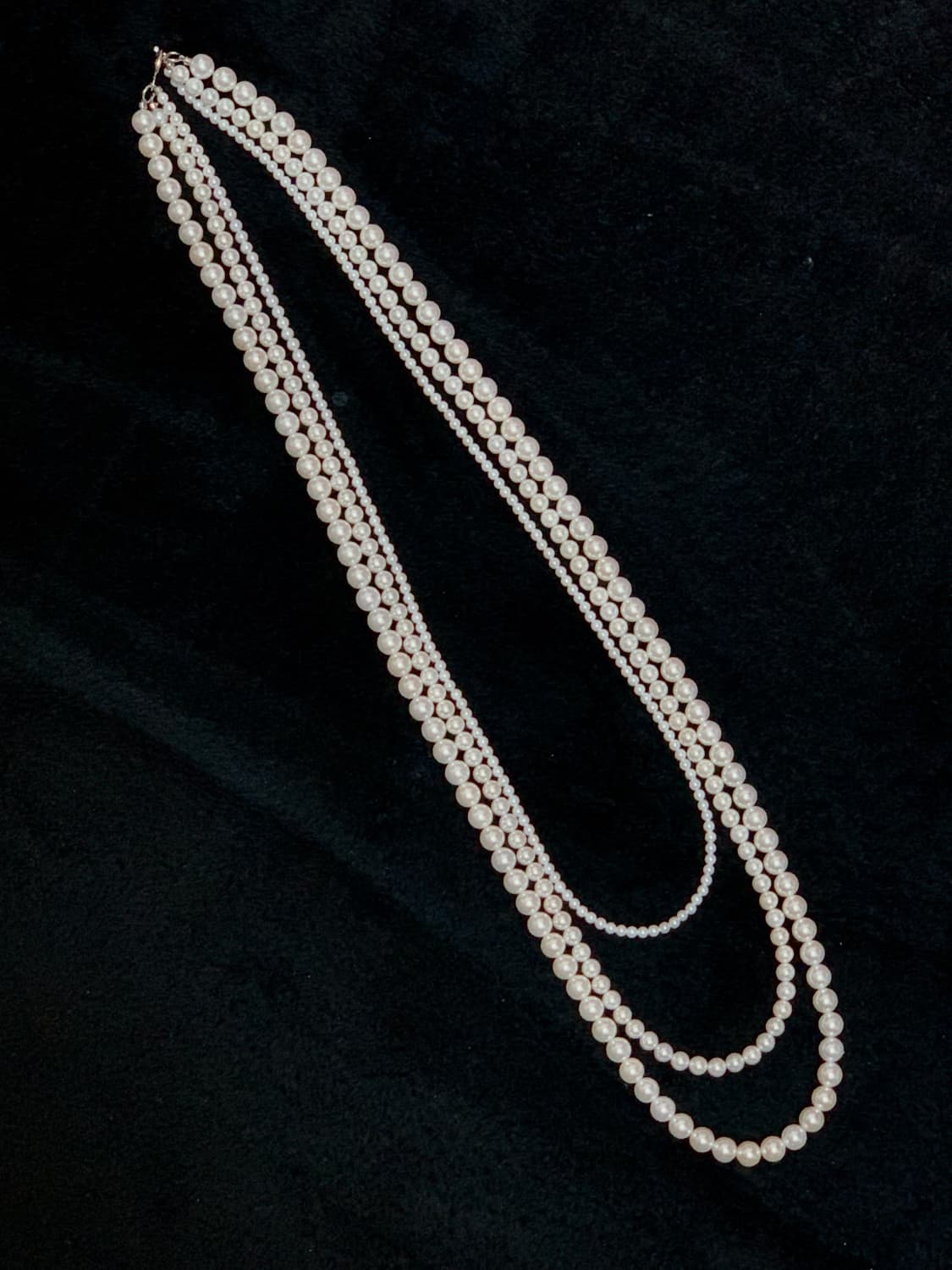 주문제작) 3피스 레이어드 진주 목걸이 상품이미지2