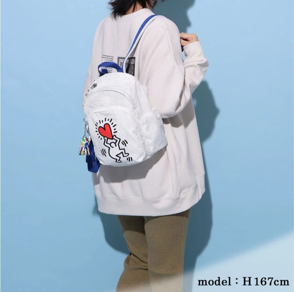 키플링 x 키스해링 콜라보 데리아 미니 백팩 
 상품이미지2