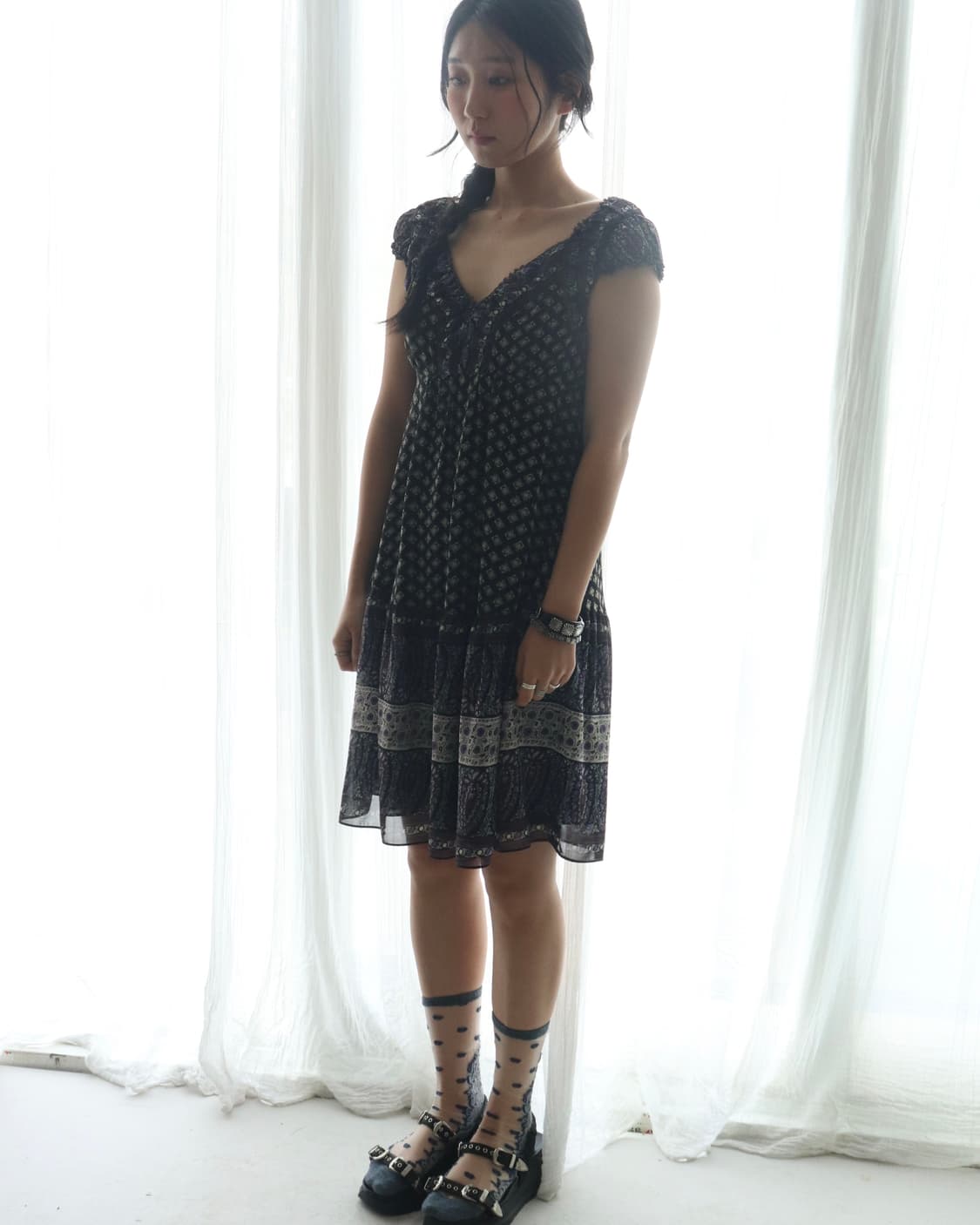 [Hysteric Glamour]Fuckbear Paisely Dress 상품이미지3