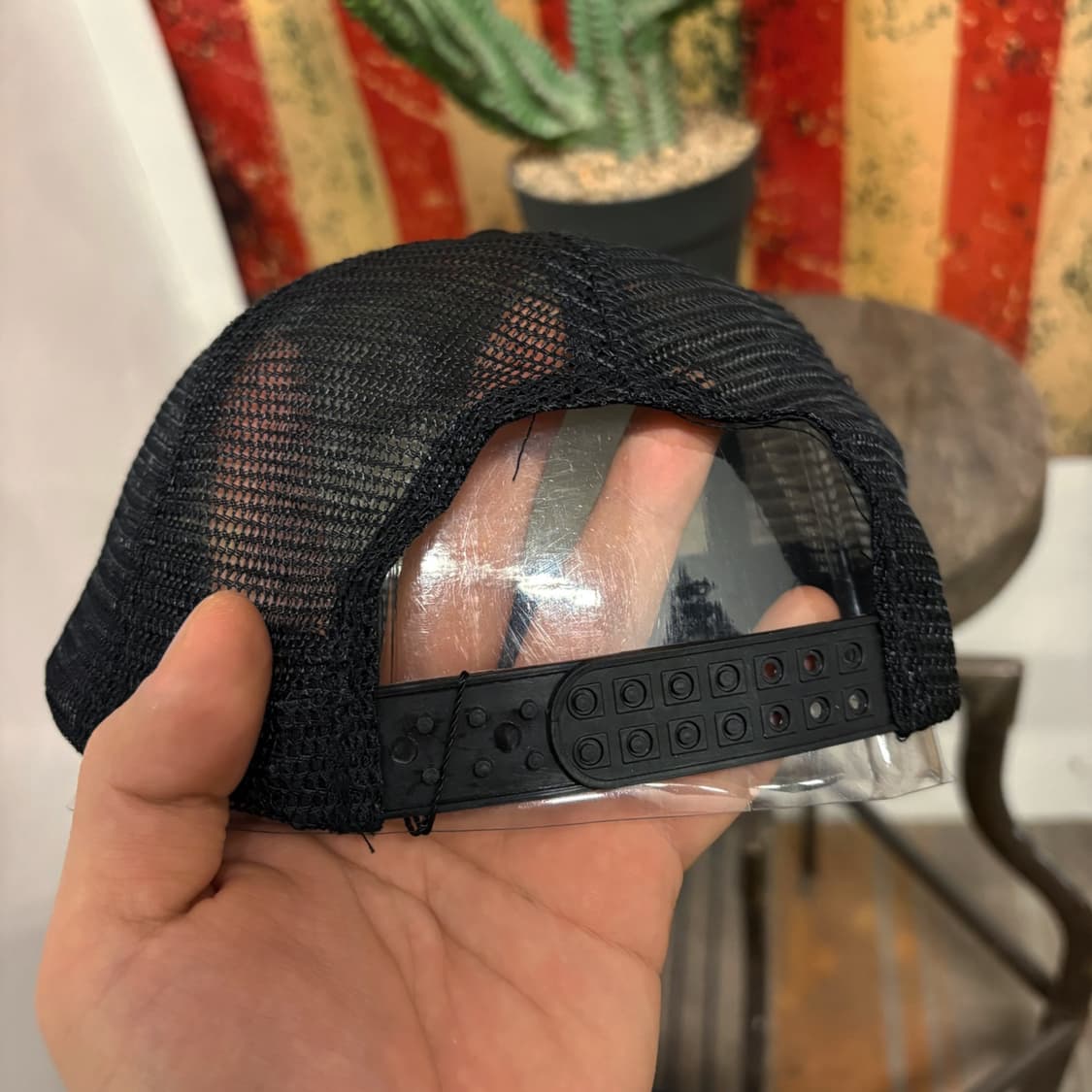 90s 헤네시 커피크래프트 크루 엠보싱 매쉬캡 N254 상품이미지4