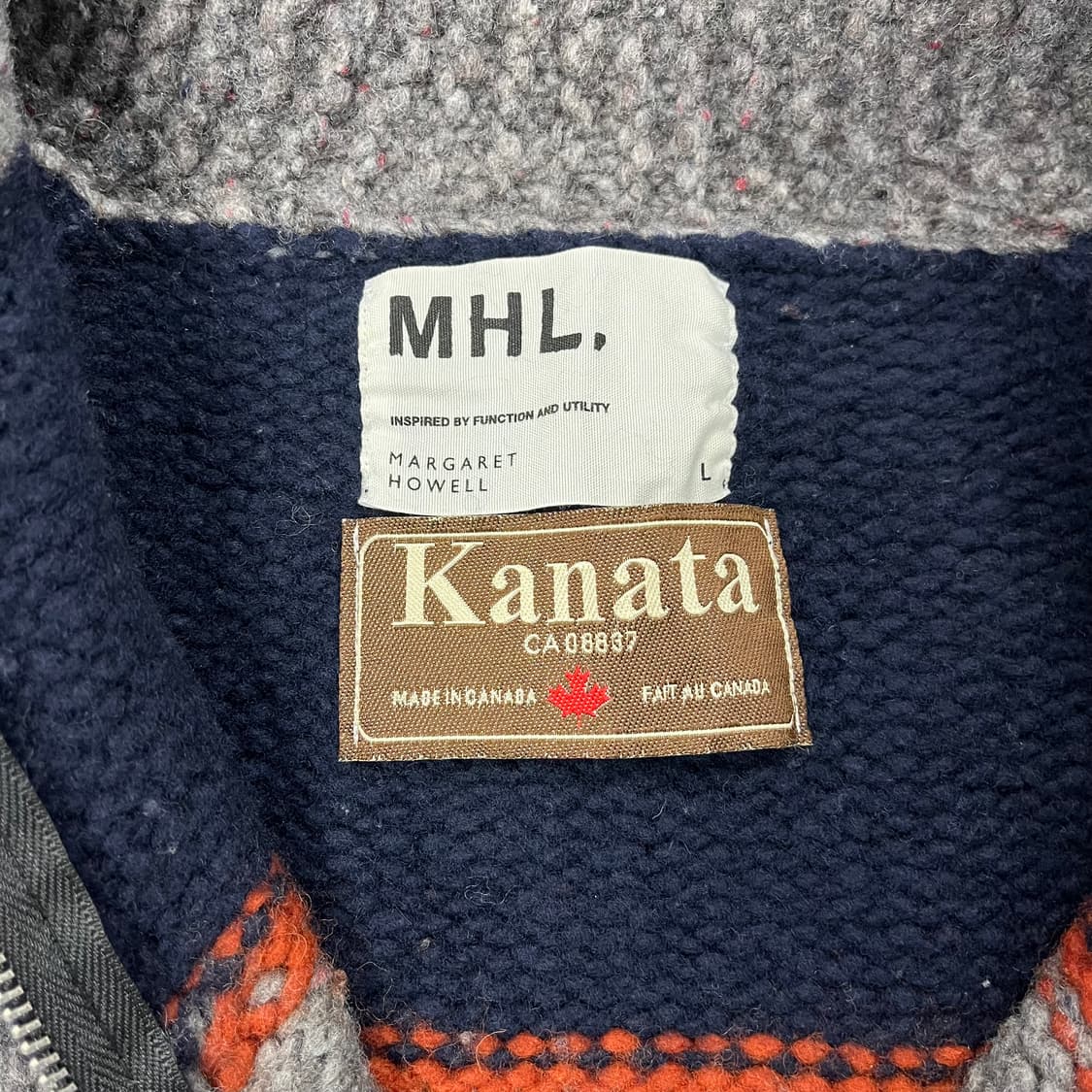 [L] 우먼스 MHL x KANATA 마가렛호웰 카나타 코위찬 울 니트 상품이미지5