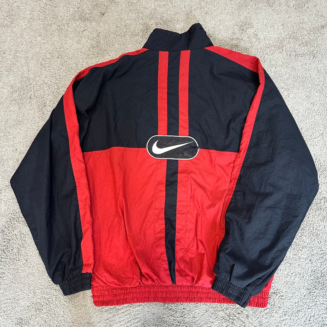 나이키 90s 올드스쿨 스우시 배색 바람막이 자켓M 상품이미지8