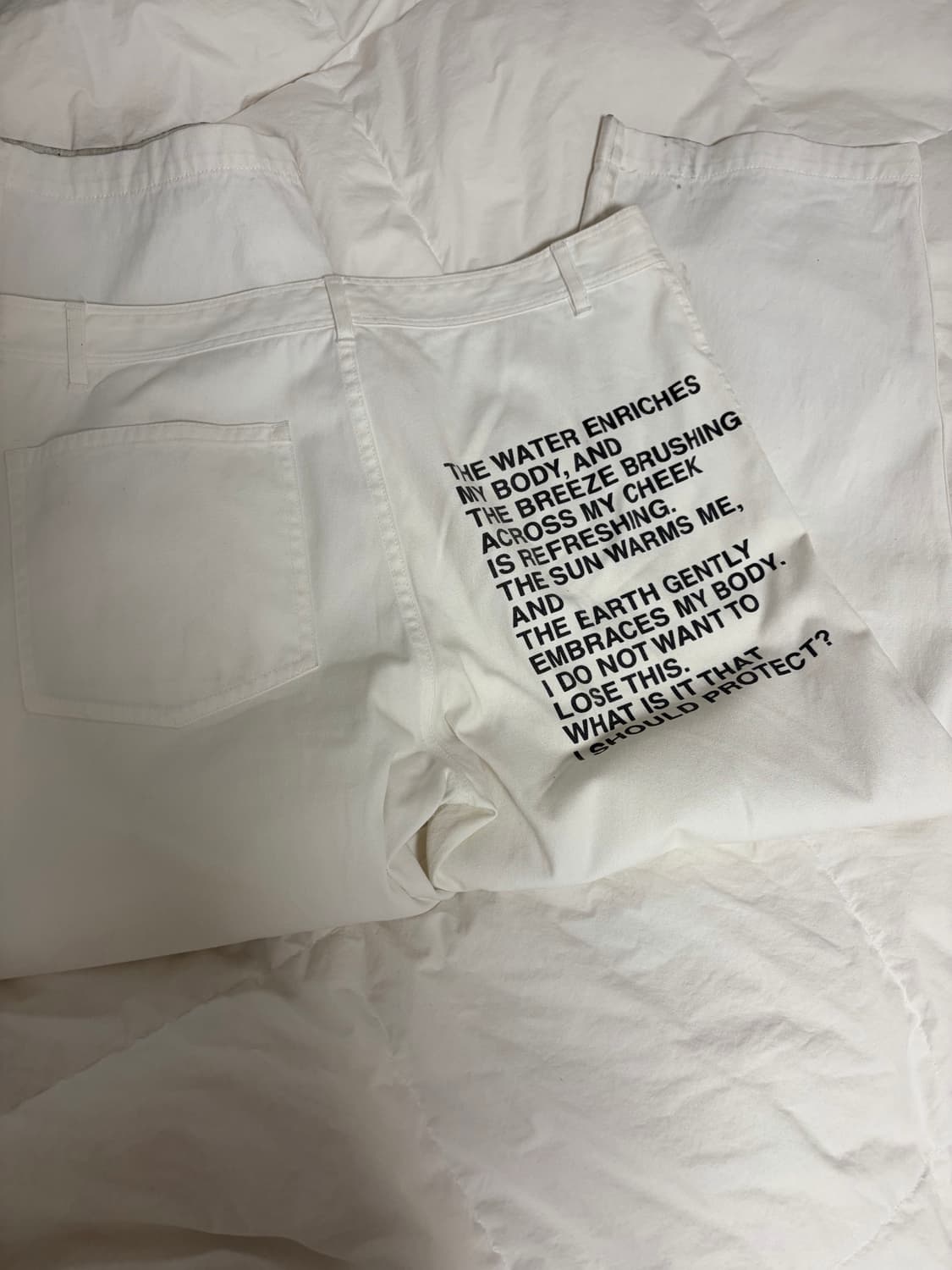 02SS Junya Watanabe nature poem 화이트진 상품이미지5