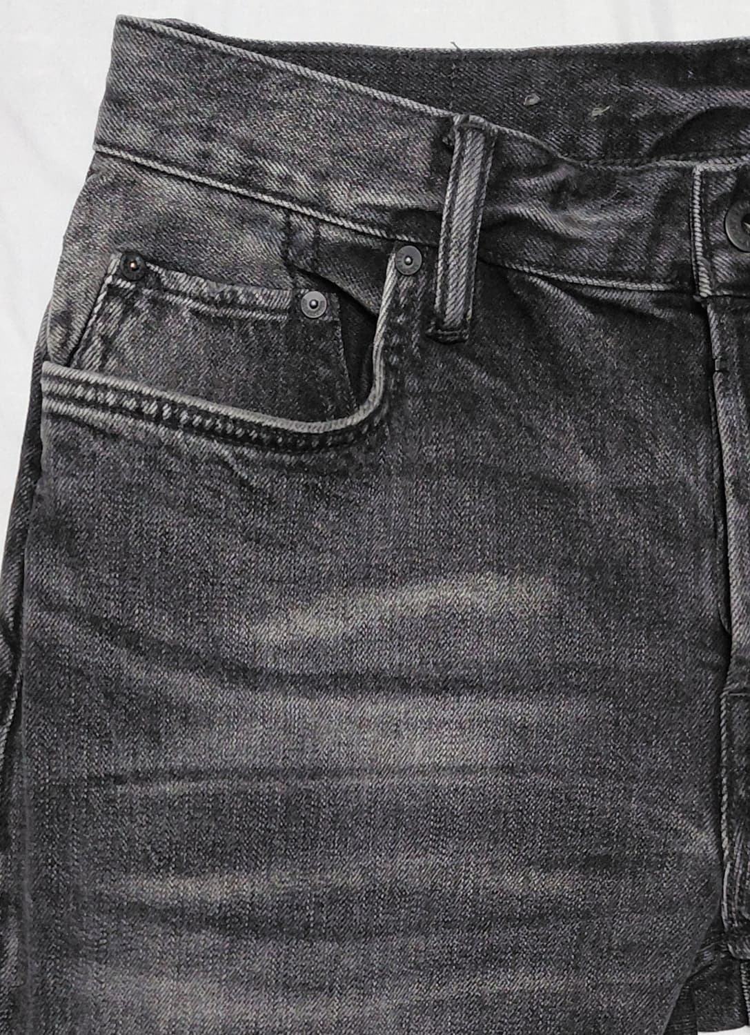 [W32] AllSaints Rex Slim Distressed 블랙진 상품이미지2