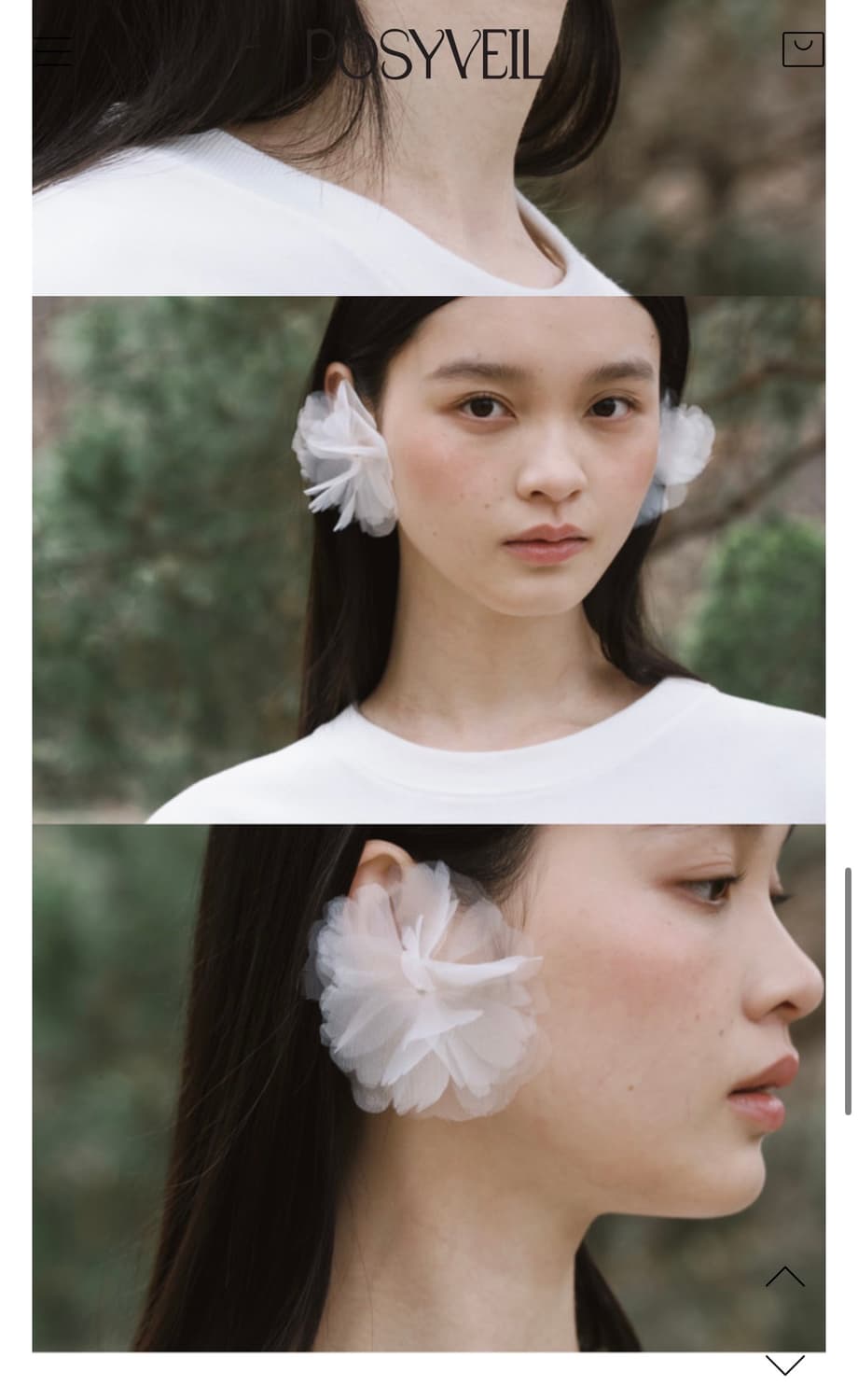 X CELLOTHANEJSHEER PETAL EARRING 포지베일 상품이미지3