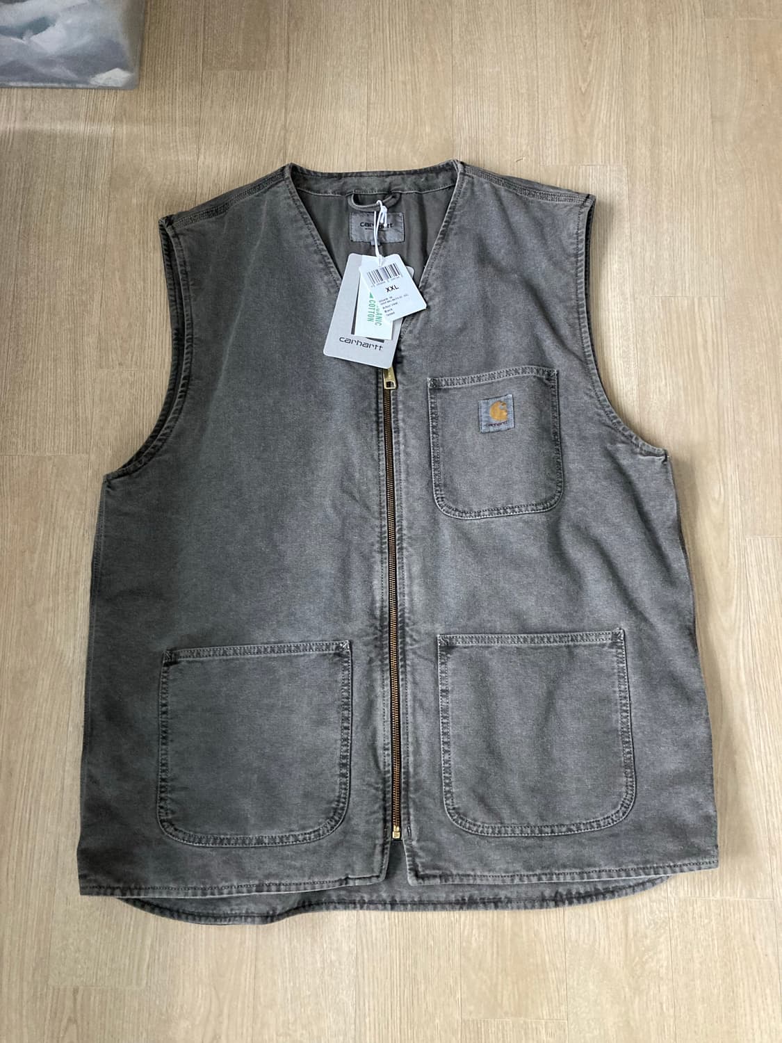 [2XL/XXL] 칼하트WIP Arbor 베스트 조끼 / 블랙 페이디드 상품이미지2