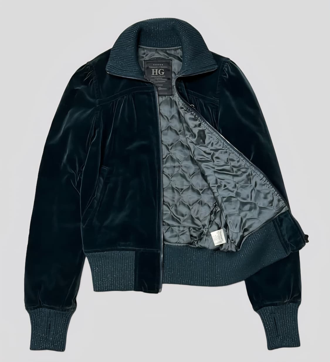 히스테릭글래머 HYSTERIC GLAMOUR 벨벳 블루종 상품이미지4