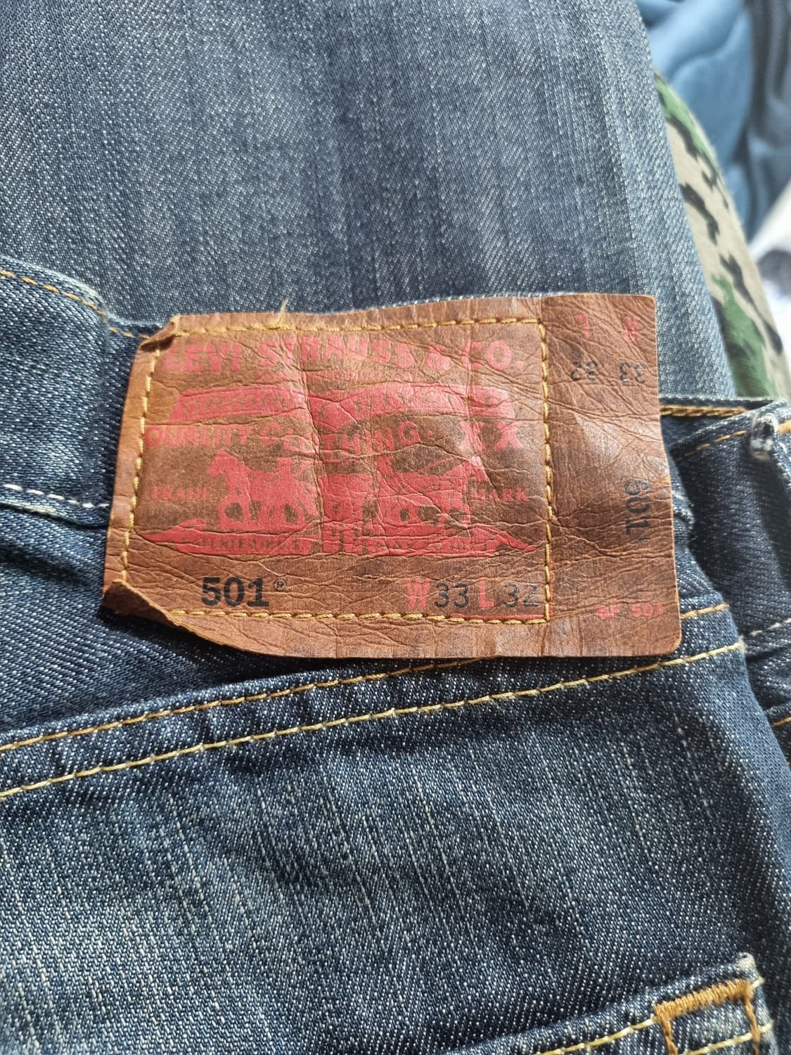 리바이스 501 청바지 W33 L32 상품이미지6