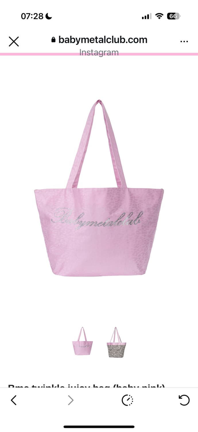 베이비메탈클럽 베메클 쥬시백 핑크 상품이미지1