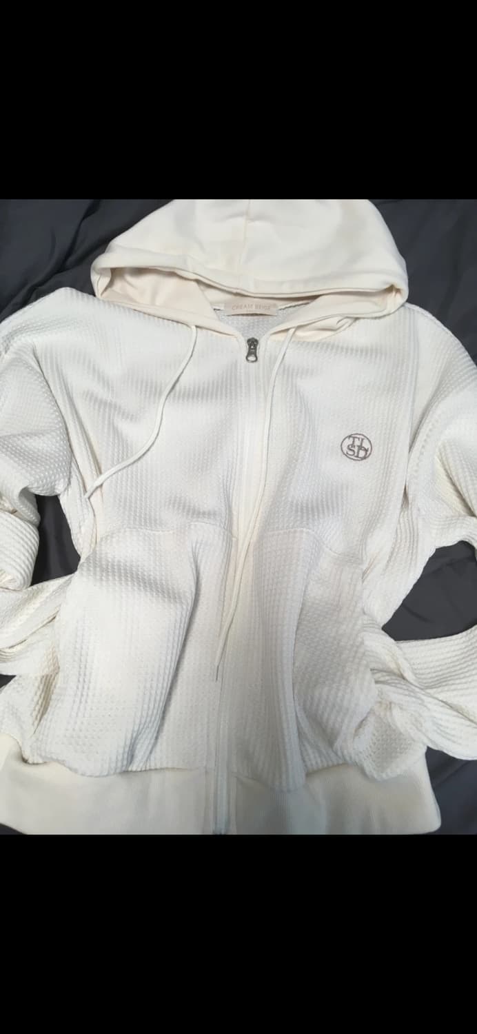 빈티지 아이보리 와플 져지 상품이미지1