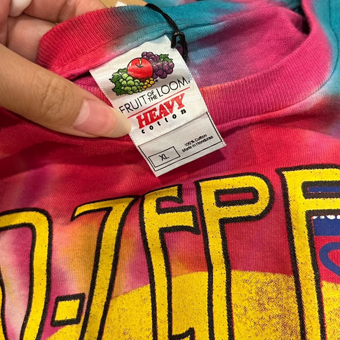 Fruit of the loom vintage 레드 제플린 타이다이 반팔 상품이미지9