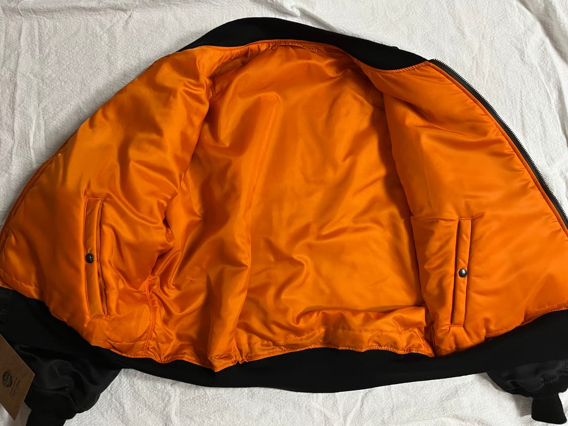 (새상품)버즈릭슨 x 바이닐아카이브 x 빔즈재팬 콜라보 MA-1 자켓 상품이미지7