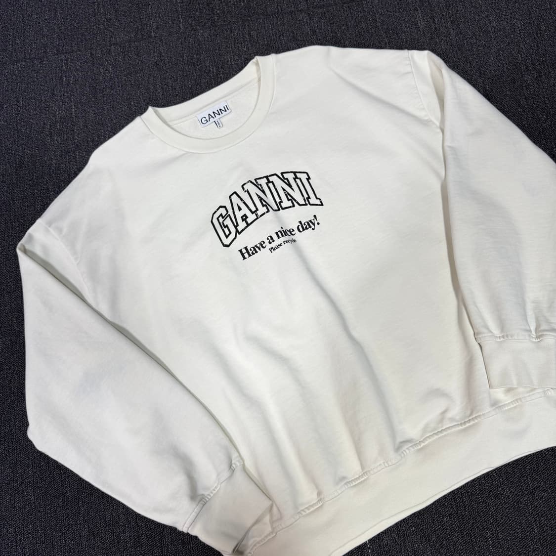 GANNI 가니 24SS 이솔리 오버사이즈 맨투맨 상품이미지2