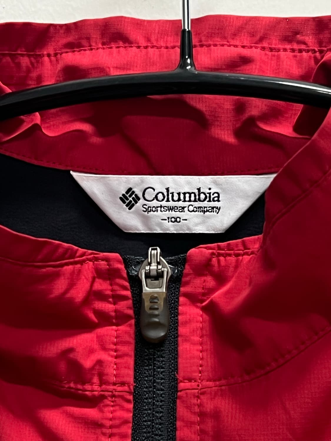 (100) 콜롬비아 우븐 바람막이 레드/블랙 상품이미지4