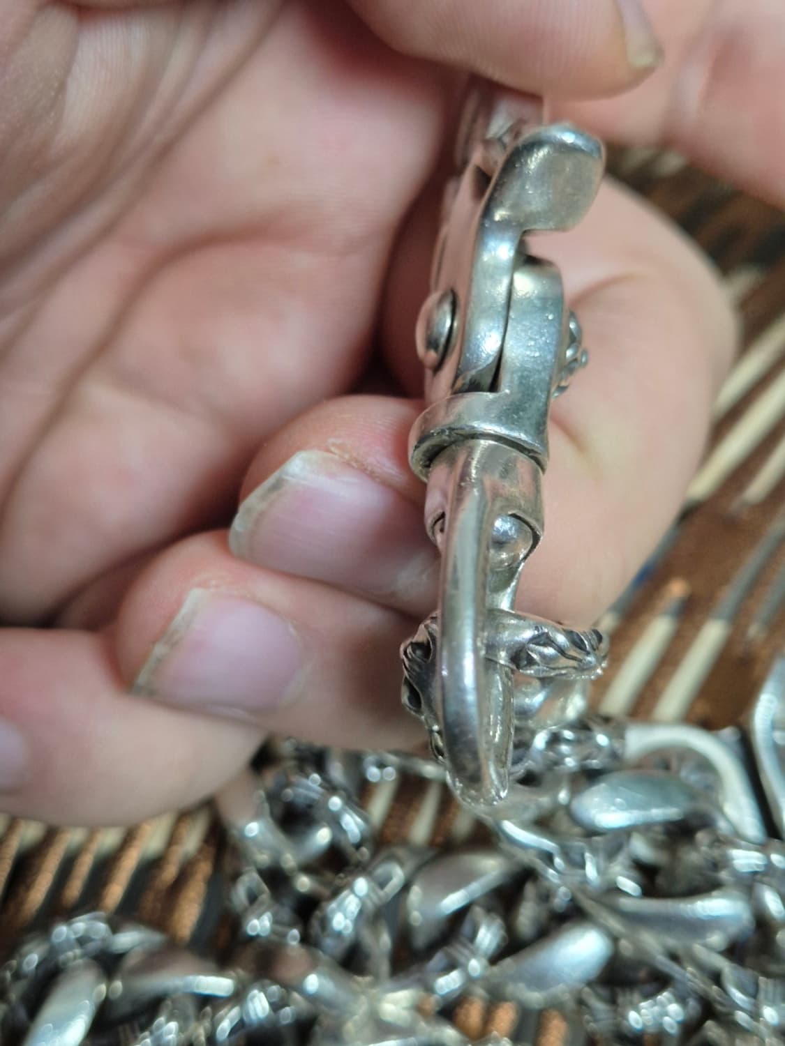 [OS] 크롬하츠 월렛체인 투클립 롱체인 상품이미지2