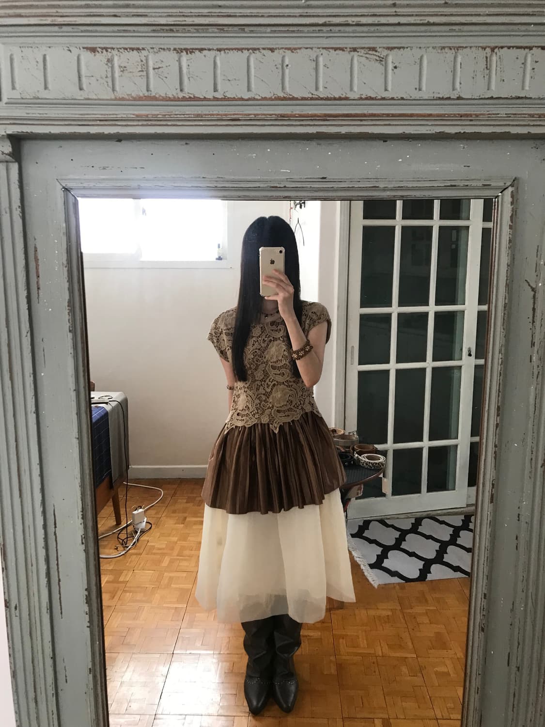 vintage lace frill top 상품이미지4