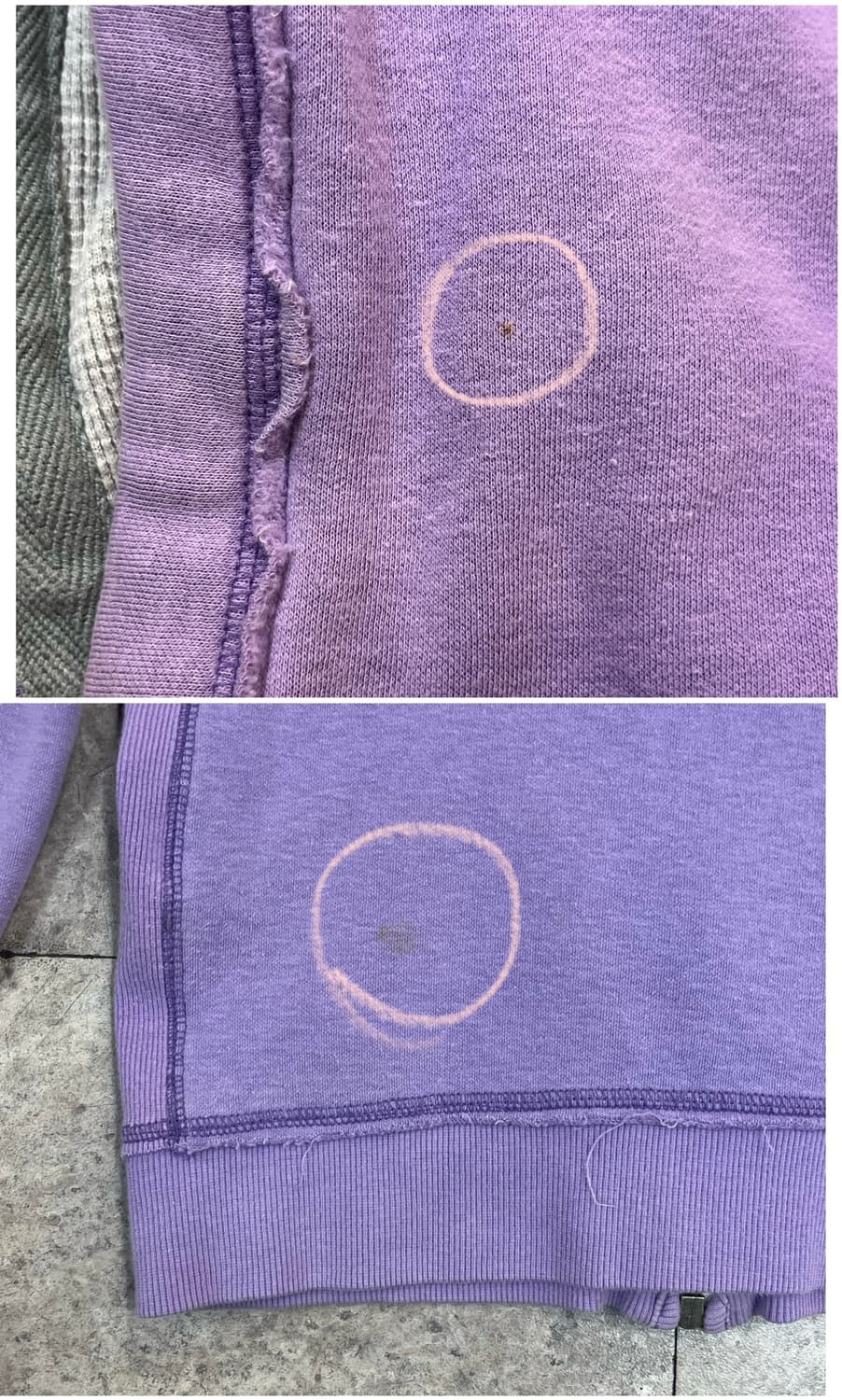 아베크롬비 기모 후드집업 라이트퍼플 S #csz4146 상품이미지9