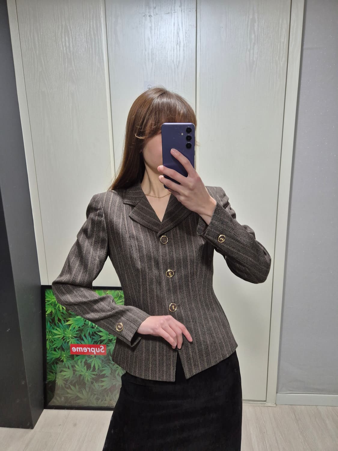 JAYRO. 스트라이프 브라운 자켓 상품이미지9