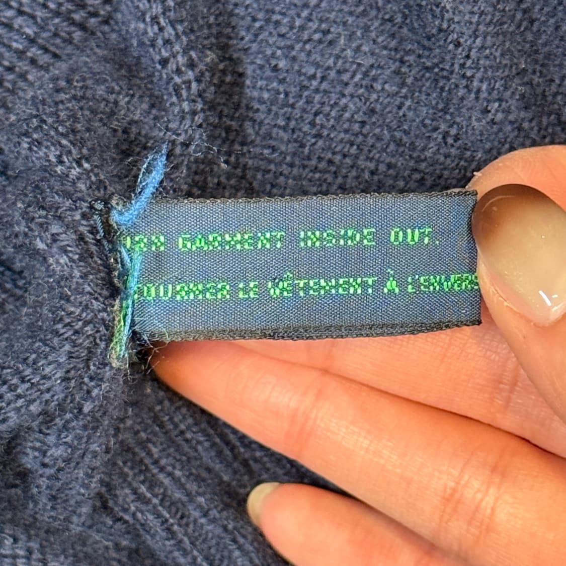 M) 폴로 랄프로렌 램스울 브이넥 니트 네이비 상품이미지7