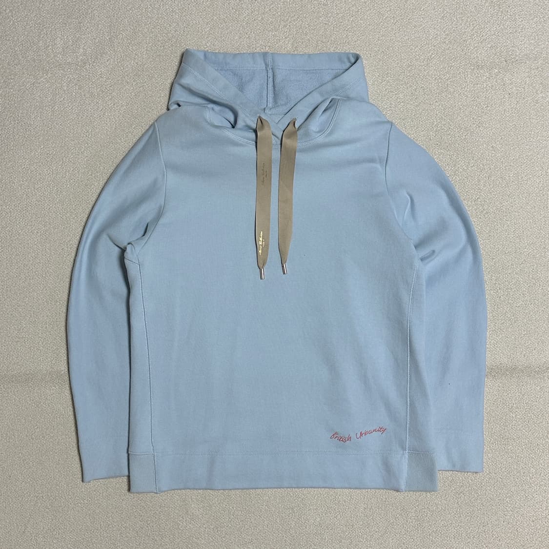 헤지스레이디스 레터링 면 후드티 상품이미지2