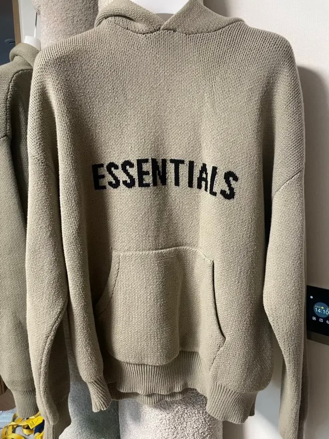 피오갓 에센셜 풀오버 니트 후드 피스타치오 M 상품이미지1