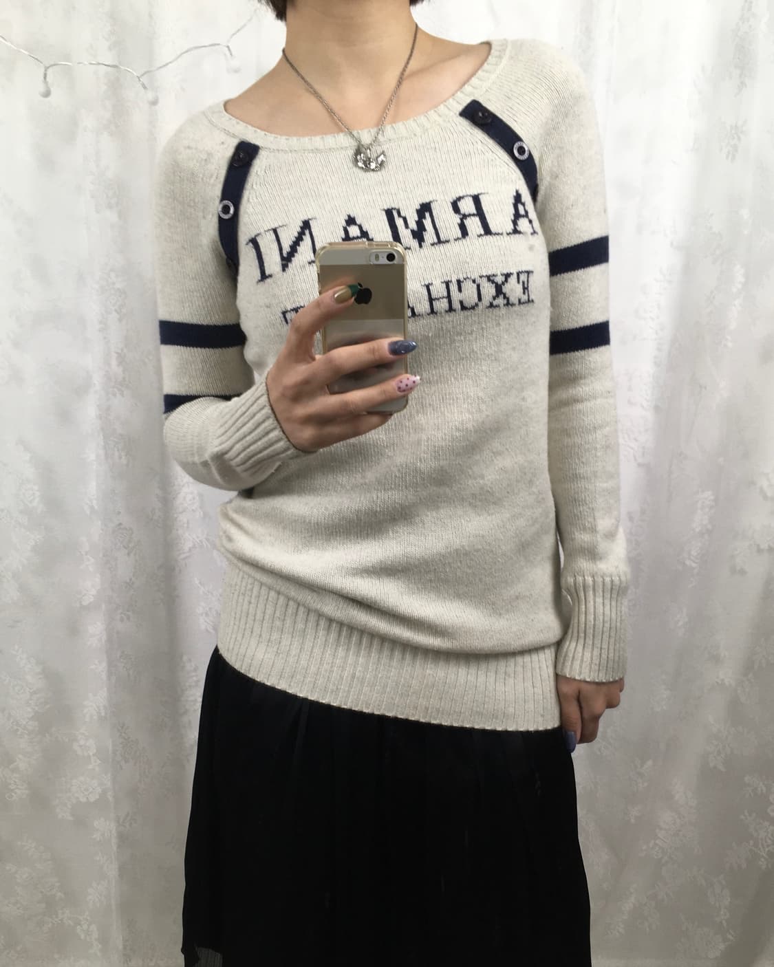 Armani Exchange Lettering Knit Top 상품이미지7