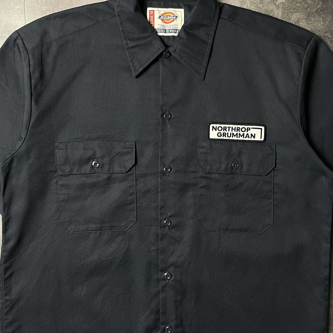DICKIES 디키즈 빈티지 네이비 반팔 워크 셔츠 A00928 상품이미지3