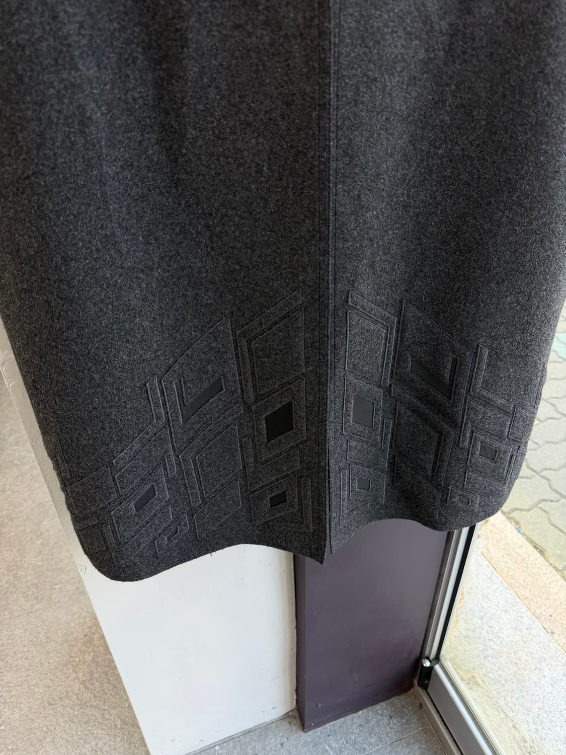 로로피아나 캐시미어 레더 케이프 망토 상품이미지5