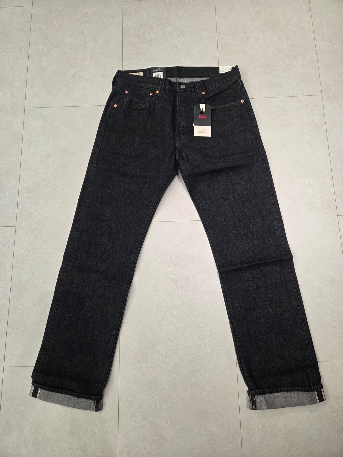 리바이스 프리미엄라인 블랙 셀비지  상품이미지1