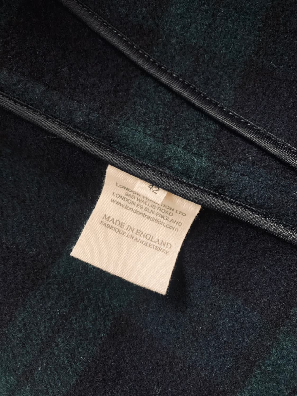 [42] 런던 트레디션 인버티드 플리츠 울 코트 네이비 BW 28 상품이미지9