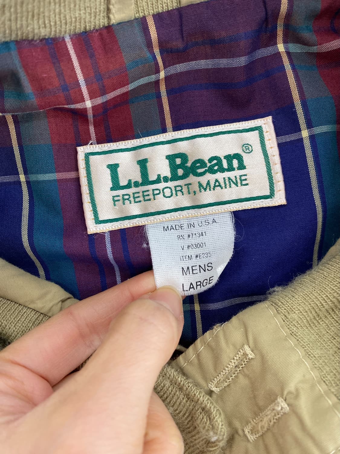 90's 엘엘빈 헤링턴 자켓 상품이미지7